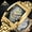 Gold, variant on Skeleton Watch for Men - Leather, 30M Water Resistant, Luminous Markers | Stylish Business Watch
