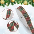 thumbnail image 3 of Triani 1 Inch Traditional Tartan Ribbon 25 Yard Woven Edge Plaid Ribbon for Christmas Crafts Gift Wrapping Tree Decor Bow Making, 3 of 7