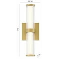 thumbnail image 2 of 47123-014 Eurofase Lighting Fayton - 14W 1 LED Wall Sconce-14 Inches Tall and 4 Inches Wide-Gold Finish, 2 of 4