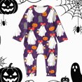 thumbnail image 2 of Family Matching Halloween Pajamas Set Cute Ghost Print Long-Sleeved Tops Trousers Sleepwear Outfits Holiday Sleepwear PJs, 2 of 6