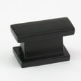 thumbnail image 2 of Southern Hills Black Cabinet Knobs - Rectangle - Pack of 5 - Kitchen Cabinet Knobs - Cabinet Hardware Pulls - SHKM001-BLK-5, 2 of 6