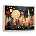 thumbnail image 2 of Designart "New York City Midcentury composition III" City New York Floater Framed Wall Decor, 2 of 7