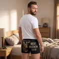 thumbnail image 5 of Mens Best Bucking Dad Boxer Briefs Funny Hunting Fathers Day Graphic Novelty Underwear for Guys, 5 of 7