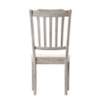 thumbnail image 5 of Weston Home Farmhouse Slat Back Wood Dining Chairs, Set of 2, Antique White Finish, 5 of 7
