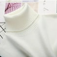 thumbnail image 5 of TTUHYWXI Soft Knit Turtleneck for Layered Look Detachable Knitted Half Shirt Collar for Women (White, One Size), 5 of 5