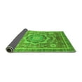 thumbnail image 2 of Ahgly Company Indoor Round Abstract Green Modern Area Rugs, 4' Round, 2 of 4