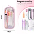 thumbnail image 2 of Mesh pencil case pencil case transparent case Marque Sac Boîte de Rangement Multifonctions transparent case Cosmétique, 2 of 5