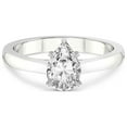 thumbnail image 4 of 5 Carat IGI Certified Pear Shape Lab Grown Diamond Engagement Ring | 14K White Gold | Elsa Hidden Accents Solitaire Diamond Ring | FG-VS1-VS2 Quality Friendly Diamonds, 4 of 5