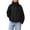 Black #18, variant on Light Weight Jackets Womens Zip Up Hooded Water Reactive Soft Rain Coats Long Sleeve Leopard Print Windbreaker Waterproof Casual Y2k Travel Jackets with Pockets Black 2XL