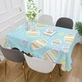 thumbnail image 6 of Coolnut Colorful Easter Eggs Fabric Square Tablecloth - Waterproof and Wrinkle-Resistant Table Cloth 54x54 Inch Table Cover for Indoor & Outdoor Dining House Decor, 6 of 7