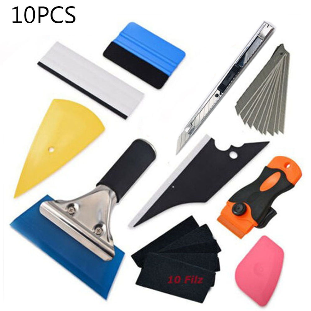 DanziX 14 Pcs Car Vinyl Wrap Tool Auto Window Tint Kit Installation Tool with A Variety of Practical Scrapers and Auxiliary Tools 