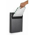 thumbnail image 2 of AdirOffice Steel Wall Mountable Document Storage Mail Box W/4 Keys, Black, 2 of 7