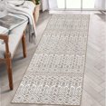thumbnail image 5 of CAROMIO CAROMIO Rug Boho Washable Rug Moroccan Living Room Rug Non-Slip Non-Shedding Print Floor Carpet Soft Abstract Carpet,, 2' x 8' Pale Brown, 5 of 5