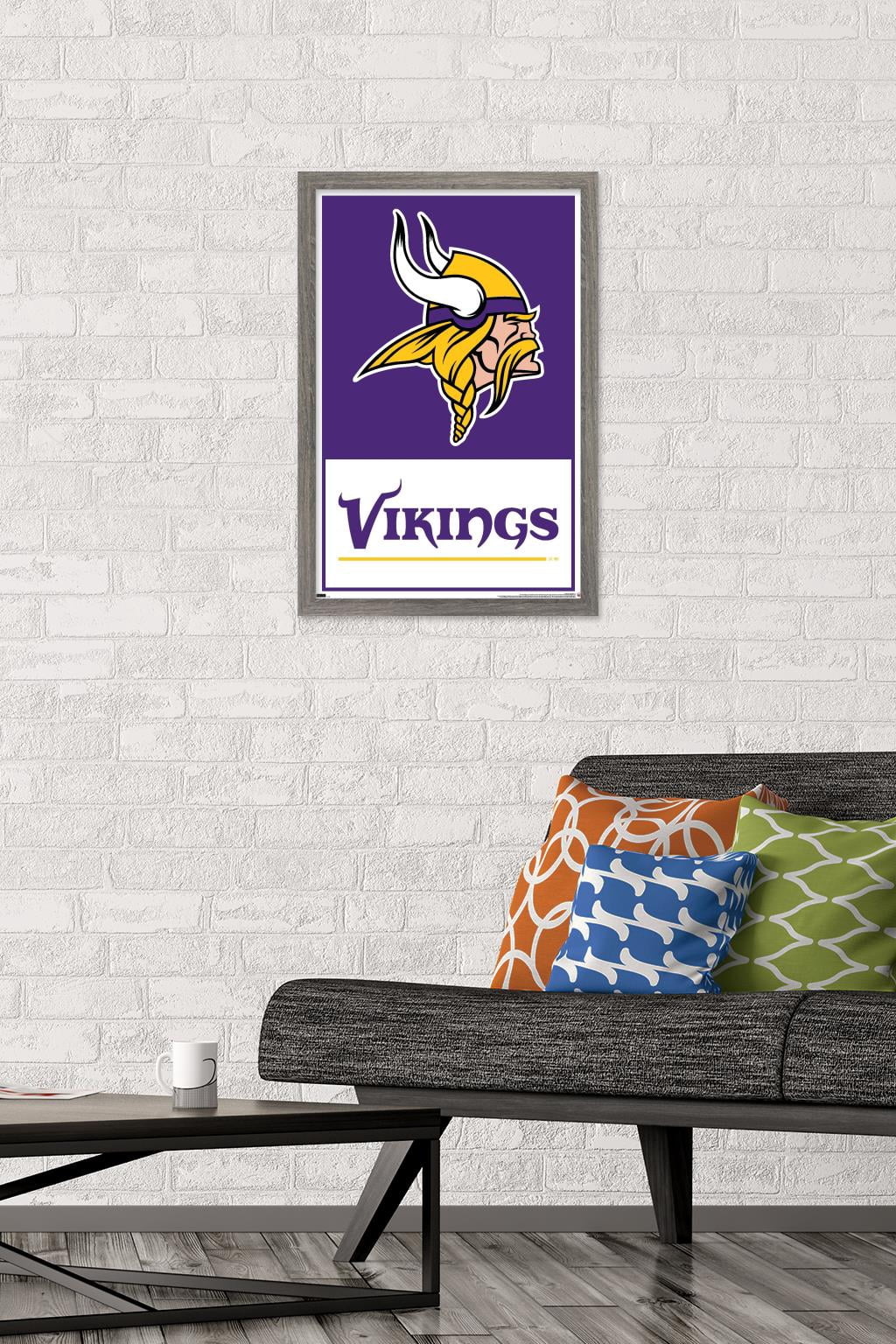 NFL Minnesota Vikings - Logo 21 Wall Poster, 14.725" x 22.375", Framed