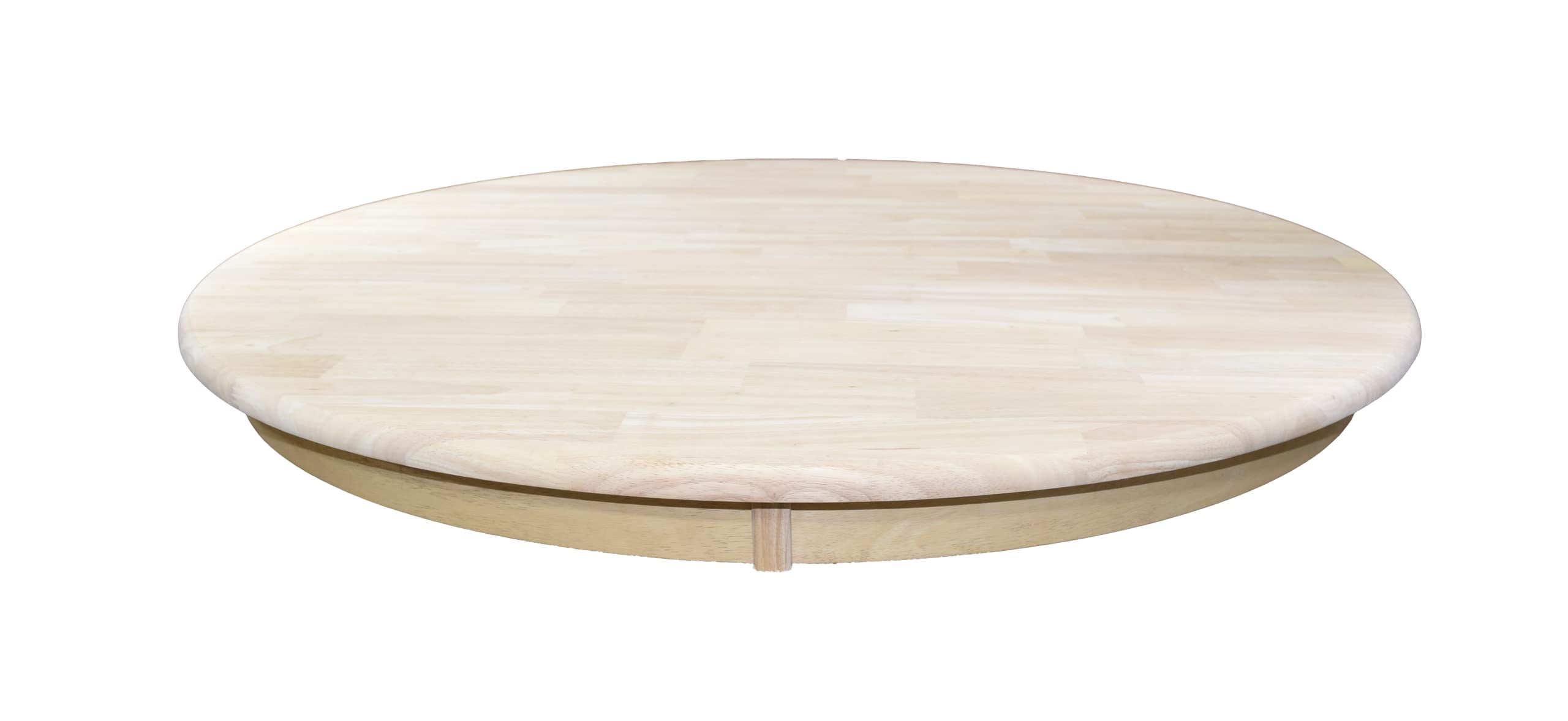 52" Unfinished Light Brown Solid Wood Round Table Top
