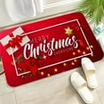 thumbnail image 1 of Tapis de Décorations de Noël Tapis de Noël Orignal Père Noël Tapis de Porte Antidérapant Tapis Intérieur/extérieur Tapis de Porte d'Entrée Tapis en Polyester, 1 of 5