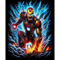 Iron Man Diamond Painting,Diamond Painting Kits for Adults,Superhero Diamond Art,Suitable for Home Wall Decoration 12x16 Inch