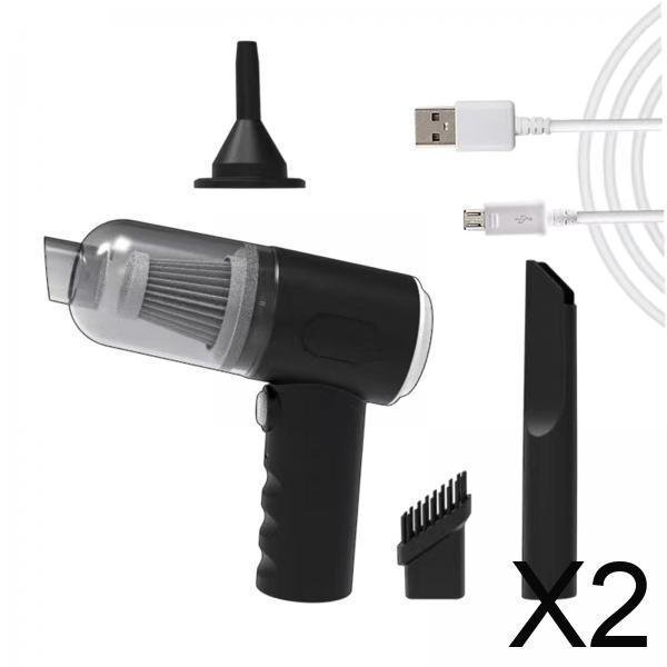 2 Aspiradoras Portátiles Para Coche De 60 W, Para Cocina, Hogar, Viajes