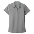 thumbnail image 5 of Yellow Rooster Womens 4 Button Gingham Polo Shirt Black/ White L, 5 of 7