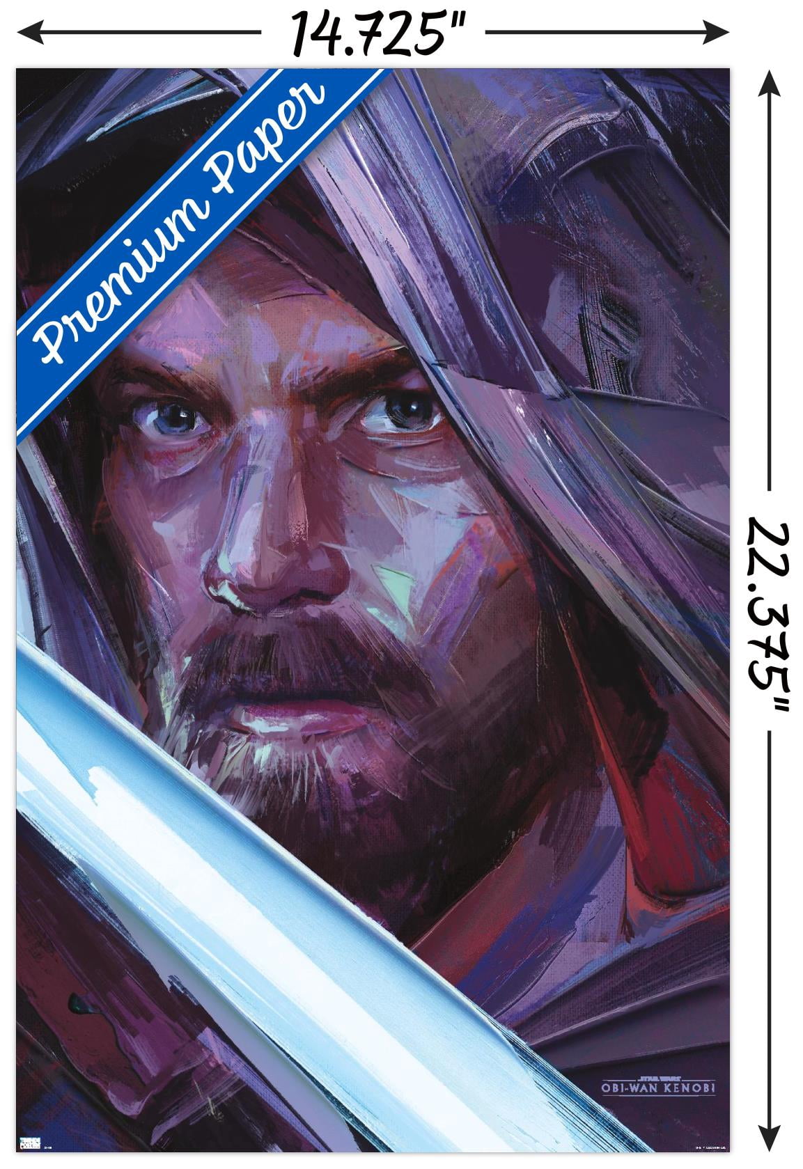 Star Wars: Obi-Wan Kenobi - Obi-Wan Portrait Wall Poster, 14.725" x 22.375"