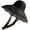 Black, variant on Summer Ladies Bucket Hats Wide Brim Sunscreen Beach Sun Hat Fashion Ruffles Fisherman Hat with Lace Neck Drawstring