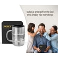thumbnail image 3 of SoHo Funny Insulated Mug Gift for Men - 20oz Insulated Stainless Steel Beer/Coffee Cup with Handle and Lid for Birthday/Christmas 2022 "I Identify as Sober" (Gift Boxed), 3 of 6