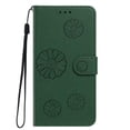 thumbnail image 2 of PU Leather Wallet Case for iPhone 18 Pro Max /17 Pro Max 6.9", Daisy Embossed Flip Folio Cover with Card Slots, Magnetic Closure Phone Case,Green, 2 of 6