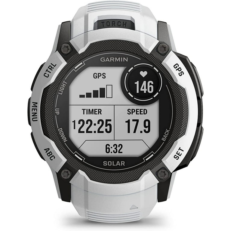 Garmin Instinct 2X Solar Rugged GPS Wristwatch Whitestone Garmin Instinct 2X Solar Rugged GPS Wristwatch Whitestone