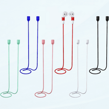 6pcs Magnetic Anti-Lost Straps Accessories Compatible with AirPods Pro/3/2/1, Colorful Sport Earbuds String Soft Running Tether Lanyard Silicone Wire Cable Connector, Neck Rope for Wireless Earphone