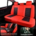 thumbnail image 6 of Car Seat Cover for Toyota Tacoma 2004-2023, Red Car Seat Covers, Waterproof Leather, 5 Seats Full Set, Easy to Clean and Install, Wear Resistance, Suitable for All Seasons, Only Double Cab, 6 of 9