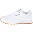 thumbnail image 2 of Reebok Classic Leather Little Kid's Shoes White-Gum v69622, 2 of 6