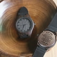 thumbnail image 2 of AMZLAL Wood Watch For Men Wooden Watch With Black Real Leather Strap To My Man Casual Watches, 2 of 5