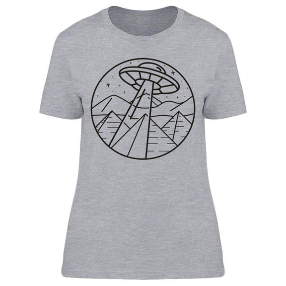 Pyramids And Aliens T-Shirt Women -Image by Shutterstock, Female Small