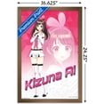 thumbnail image 3 of Kizuna Ai - Happy Wall Poster, 14.725" x 22.375", Framed, 3 of 3