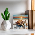 thumbnail image 2 of Turtle Trust The Journey Wooden Box Sign Turtle Gifts For Best Friends Funny Bedroom Decor Desk Decor for Room Unique Desk Accessories Wood Block Signs For Shelf Desk Decoration 5x5 in, 2 of 6