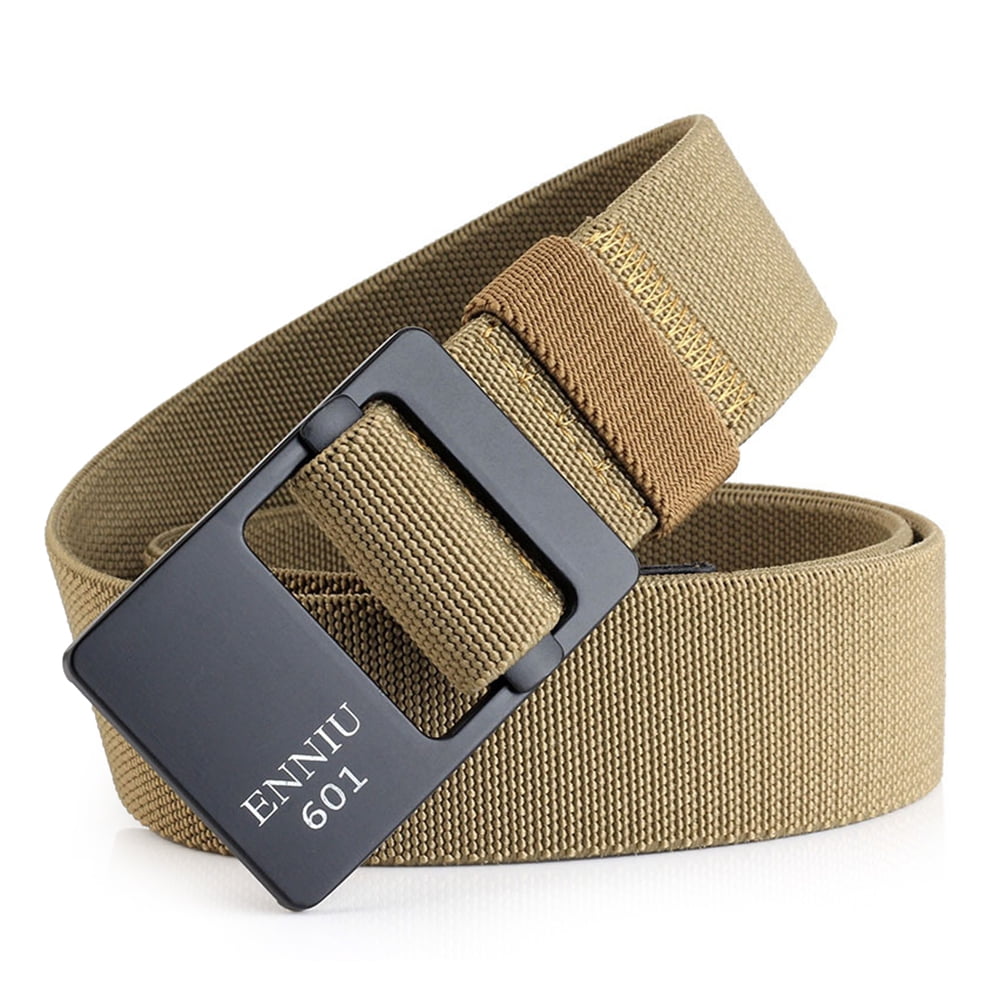 Men Women Casual Canvas Plain Webbing Waist Belt Adjustable Buckle Webbing M-XL