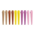 thumbnail image 1 of 10 pinzas para el pelo de plástico de colores para peinar, pinzas para el pelo con forma de pico de pato, kit de herramientas de peluquería para mujeres y niñas., 1 of 7