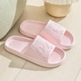 thumbnail image 2 of Itsun Soft Slippers for Women,Womens Mens Solid Color Slippers Super Soft Breathable Anti-Slip Bedroom Home Slippers Pink, 2 of 4