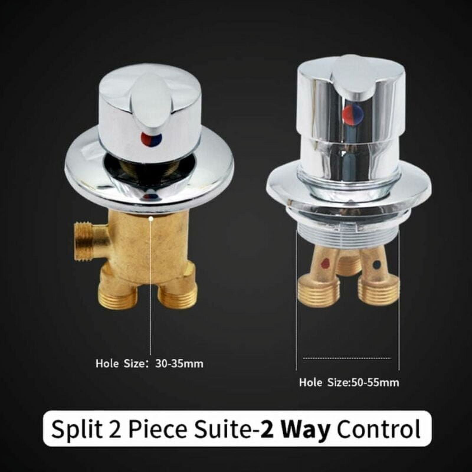 Bathtub Faucet Bath Mixer Two Piece Split Shower Faucets Hot and Cold Water Faucet or Diverter Mixer Bathroom Shower
