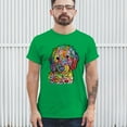 thumbnail image 3 of Tee Hunt Dean Russo Sweet Poodle T-Shirt Dog Pattern Puppy Adopt Pet Men's Tee, Green, 5X-Large, 3 of 5