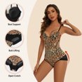 thumbnail image 3 of COMFREE Sexy Leopard Print Jumpsuit for Women Butt Lifting Bodysuit Bust Support Shapewear Open Crotch Body Shaper, 3 of 6