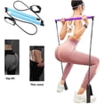 thumbnail image 3 of Portable Pilates Stick Yoga Exercise Pilates Bar, Yoga Pilates Bar Reformer Kit, Pilates Bar Kit with Resistance Band,Home Gym Pilates with Foot Loop for Total Body Workout, 3 of 7