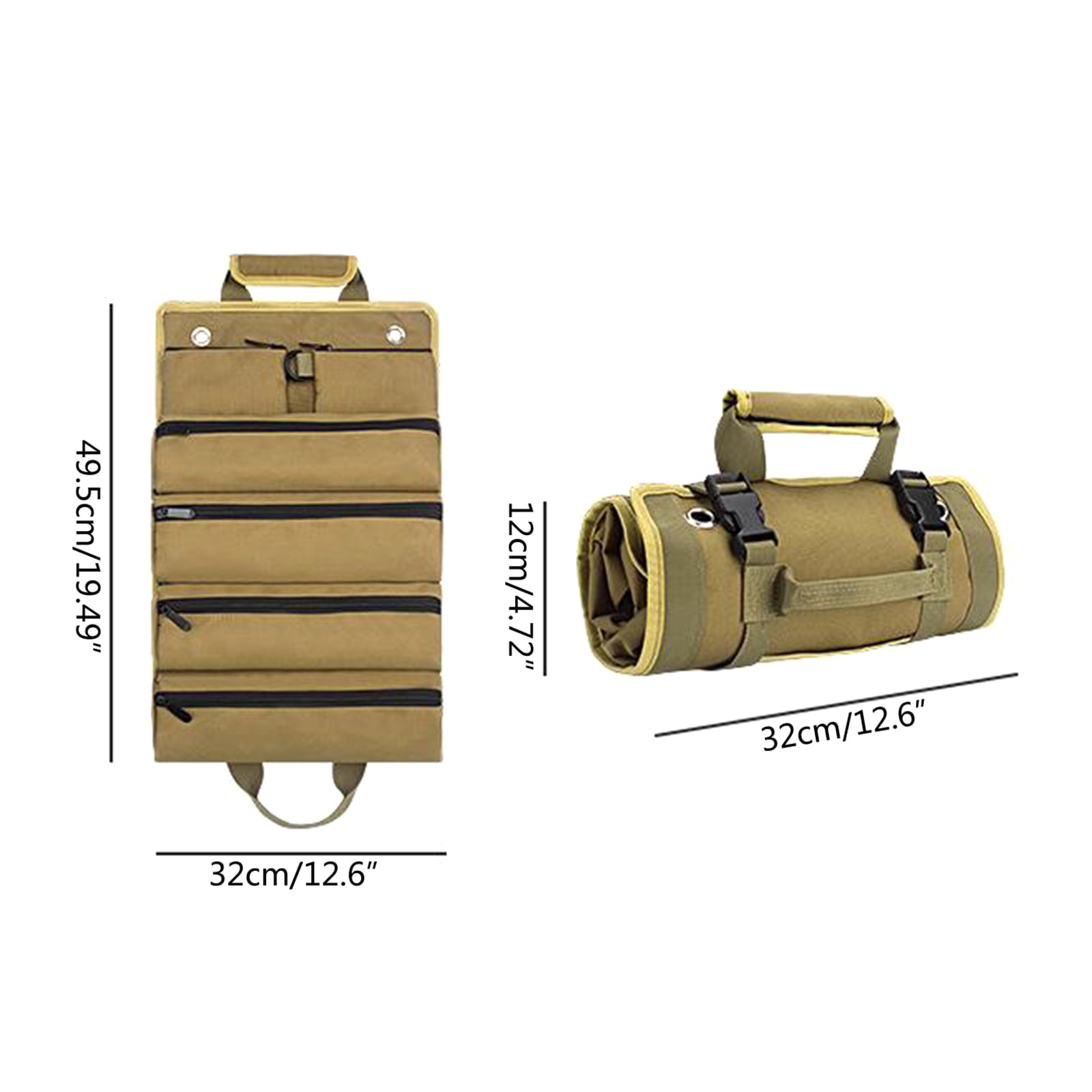 Heavy Duty Oxford Tool Bag Portable Detachable Hardware Carry Bag Tool Bag Zipper Tool Storage Pockets