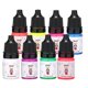 thumbnail image 1 of Juego de tinta para tatuajes - Kit de pigmentos de tintas para tatuajes 8 colores 1/6 oz 5 ml/botella Tinta fluorescente para tatuajes profesional y equipo de tatuaje para suministros de Halloween (1/, 1 of 5