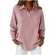 thumbnail image 1 of TaTaai Women Striped 3/4 Sleeve Office Shirt Classic Lapel Button Front Chest Pocket Soft Breathable Fabric Casual Versatile Work Daily Wear Blouse Gift, 1 of 9