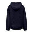 thumbnail image 5 of 2025 Autumn Hoodie Navy Hoodie Long Sleeves V-Neck Womens Sweater Vest Solid Color Soft Hoodie Streetwear Hoodie(4XL), 5 of 5