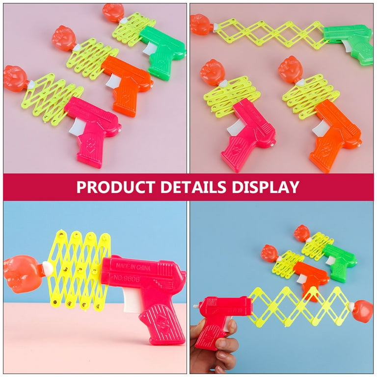 6 Pcs Children's Retractable Fist Shooter Trick Toy Spring Kids Gift, Size: 13x6.5cm