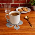 thumbnail image 5 of Unique Bargains 1 Pc Reusable Flower Silicone Coaster Gray, 5 of 5