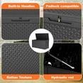 thumbnail image 3 of Joxxoaa 100 Gallon Resin Deck Box, Lockable Patio Outdoor Storage Box for Furniture, Garden Tools and Tools Storage, Waterproof Outside Storage Boxes - Patterned black, 3 of 6