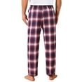 thumbnail image 3 of INSPIRE CHIC Men's Sleep Pants Elastic Waist Drawstring Casual Plaid Sleep Pajamas Pants 32 Red, 3 of 6